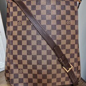 Musette Salsa GM Damier Ebene Louis Vuitton (with long strap)